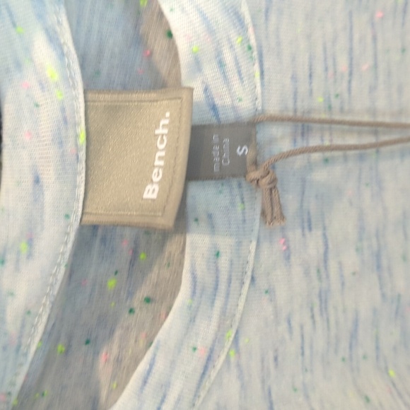 Bench Light Blue Speckle T-Shirt Dress Back Pocket Detail Elastic Waist SM NWT - Picture 3 of 7